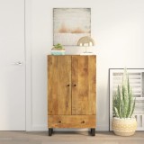VidaXL Dulap cu sertar, 60x33x100 cm, lemn masiv mango și fier