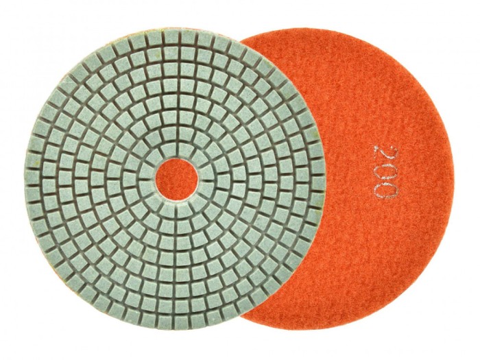 Disc diamantat pentru slefuirea umeda a gresiei, 125 mm, granulatie 200, Geko G78919