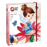 Set Pictură cu Acuarele AS, Z&acirc;ne, 11 Piese, Multicolor, V&acirc;rstă Recomandată 6+ Ani
