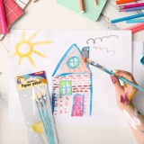 Set creativ - Decupeaza si lipeste - Pensule si burete | Strigo