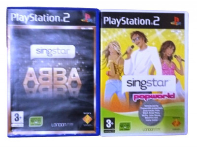 Joc PS2 SingStar ABBA + Popworld foto