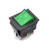Cumpara ieftin Buton cu 2 poziții KCD4 verde &ndash; 6 pini, comutator ON/OFF pentru aparate și echipamente