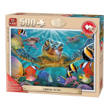 Puzzle 500 piese Turtles In The Sea, King