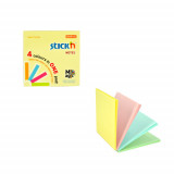 Magic Notes Autoadeziv 76 X 76 Mm, 100 File, Stick&quot;n Magic Notes - 4 Culori Pastel