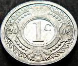 Cumpara ieftin Moneda exotica 1 CENT - ANTILELE OLANDEZE (Caraibe), anul 2008 * cod 981, America Centrala si de Sud, Aluminiu