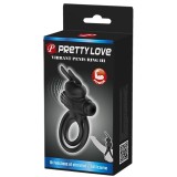 Inel penis cu stimulare clitoridiana Pretty Love Vibro Penis Ring Bunny III