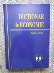 DICTIONAR DE ECONOMIE , EDITIA A DOUA , 2001