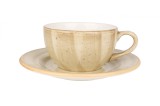 Bonna Aura Terrain - Ce&Egrave;ti de cafea &Egrave;i farfurie - 250.0 cc - Por&Aring;&pound;elan - 6er set