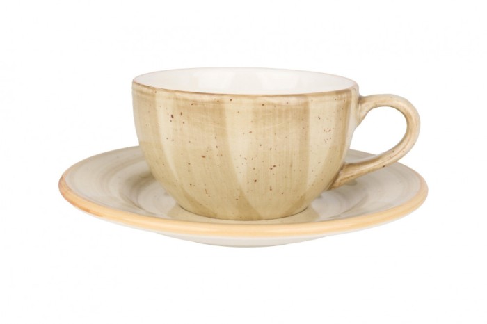 Bonna Aura Terrain - Ce&Egrave;ti de cafea &Egrave;i farfurie - 250.0 cc - Por&Aring;&pound;elan - 6er set