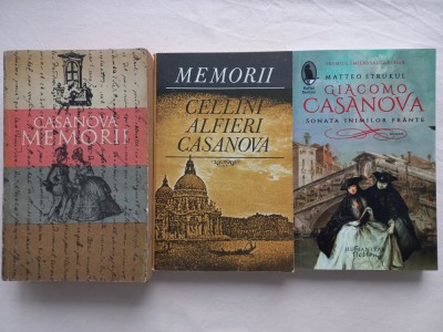CASANOVA - MEMORII + MEMORII- CELLINI, ALFIERI, CASANOVA+ SONATA INIMILOR FRANTE foto