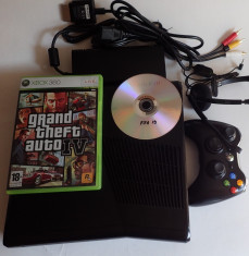 Consola Microsoft Xbox 360 Slim Modat DVD fotbal FIFA19 GTA joc Gratis si online foto