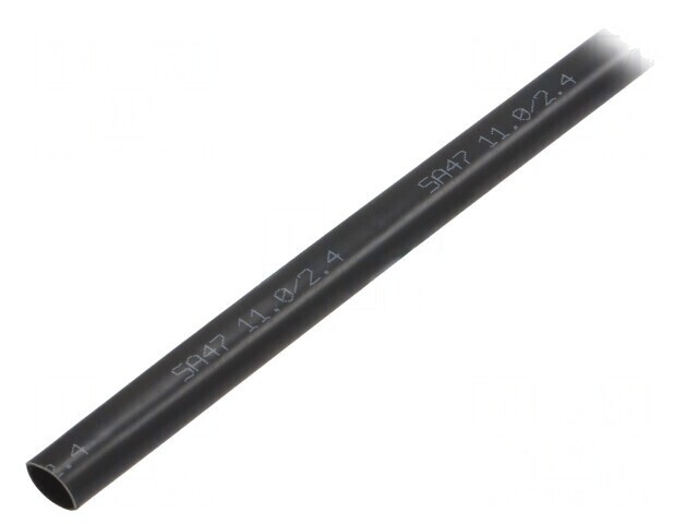 Manșon termocontractabil cu adeziv 11mm 1,2m negru