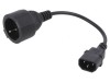 Cablu Alimentare 3x0,75mm2 Priză CEE 7/3 la IEC C14 0,15m