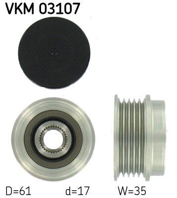 SKF VKM 03107 Sistem roata libera, generator foto