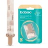 Suport Pentru Suzeta Din Material Textil Culoarea Piersica Baboo, 0 luni+