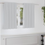 vidaXL Perdele cu perdele 2 pcs Gri deschis 140 x 140 cm Poliester