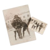 Sergiu Celibidache alături de fiul lui Trancu-Iași la Balcic, două fotografii de epocă