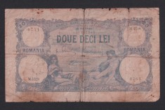 ROMANIA 20 LEI - Mai 1922 . Data rara de emisie.