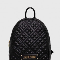 Love Moschino rucsac femei, culoarea negru, mic, neted