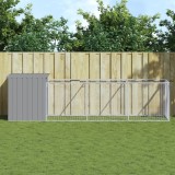 VidaXL Cușcă de c&acirc;ine &amp; țarc gri deschis 110x405x110cm oțel galvanizat