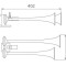 CLAXON ROSU CAMION CU DOUA GOARNE 24V 1A 45892