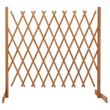 Cumpara ieftin Gard cu zabrele de gradina, portocaliu, 180x100 cm, lemn brad