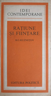 RATIUNE SI FIINTARE-B.G. KUZNETOV foto
