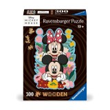 Cumpara ieftin Ravensburger - Puzzle lemn Mickey si Minnie 300 piese