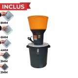 Moara HOLZ MILL-50 pentru Faina/Malai Alimentar, Zahar Pudra si Cereale Furajere, galeata plastic, 5 site