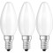 Set 3 becuri B35 LED 4W 470lm 2700K E14 Osram 4058075819375