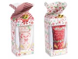 Cumpara ieftin Set 2 creme picioare parfumate 2 perechi sosete cadou Craciun Winter cm 7 x 7 x 20 H, 60 ml
