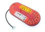 Stop LED Vaelart 12V 24V, 5 functii, Omologat E9 E10, 320x35x130mm, Universal Camioane Tractoare