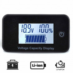 Voltmetru digital 5-100V Voltage Capacity Display