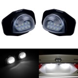 Set 2 Lampi LED Numar Inmatriculare 18SMD 6000K Canbus Fara Eroare Plug &amp; Play Toyota Corolla Auris Sienna Urban Cruiser Scion xB xD OEM 8127012520 Lu