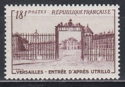 Franta 1952 - Castelul Versailles, MNH foto
