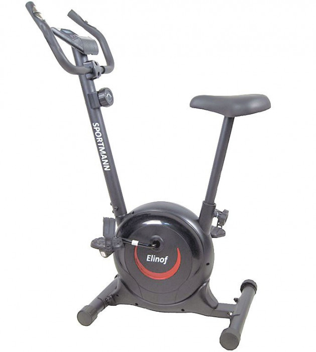 Bicicleta Magnetica Sportmann Elinof, Negru/Rosu FitLine Training