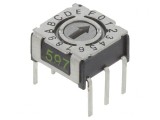 &Icirc;ntrerupător Codificare HEX/BCD 16 Poz THT 80m&Omega;