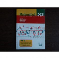 Matematica M2 Manual pentru clasa a XI-a, Mihai Baluna foto