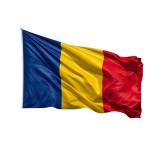 Steag tricolor Romania, dimensiune 30 x 45 cm, prevazut cu sistem de prindere