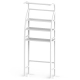 Raft Baie APF&reg; 3 Nivele, Metalic, Organizator Toaleta/Spalatorie, Suport Prosoape, Alb