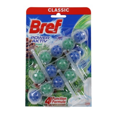 Odorizant wc baie Bref Power Aktiv Pine, 3 x 50 g foto