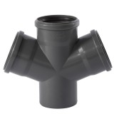 Doppelabzweig DN/OD 110 110/110/110 67 Grad