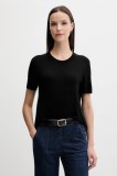 United Colors of Benetton tricou cu m&acirc;necă lungă culoarea negru, 1ZRED10BK