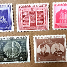 TIMBRE ROMANIA MNH LP143/1941 -Fundația Carol I -Serie simplă