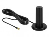 Antena de exterior fixa omnidirectionala 5G LTE SMA plug 0 - 3 dBi 3m Negru, Delock 12590