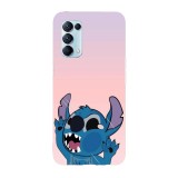 Husa compatibila cu Oppo A54 5G, Viceversa, model Smooshed face Stitch, Silicon, TPU, Transparent, Carcasa