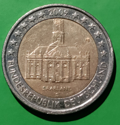 2 euro Germania 2009 D - Saarland foto