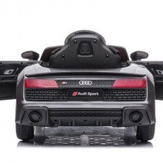 Masina electrica pentru copii Audi R8 2 motoare LeanToys 9045 gri