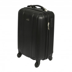 Troler cabina santiago policarbonat Princess, negru 52 cm