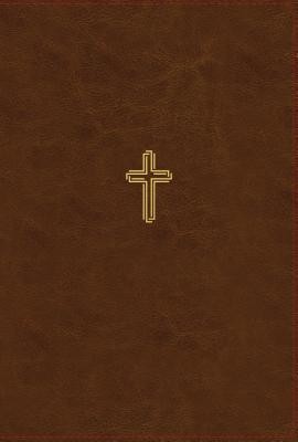 Nasb, Thinline Bible, Giant Print, Leathersoft, Brown, Red Letter Edition, 1995 Text, Comfort Print foto